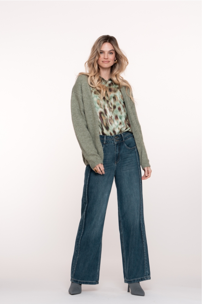 Geisha blauwe dames jeans | Model