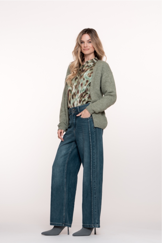 Geisha blauwe dames jeans | Model