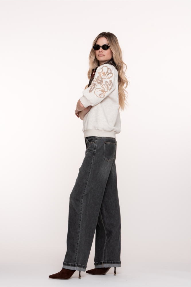 Geisha grijze dames jeans | Model