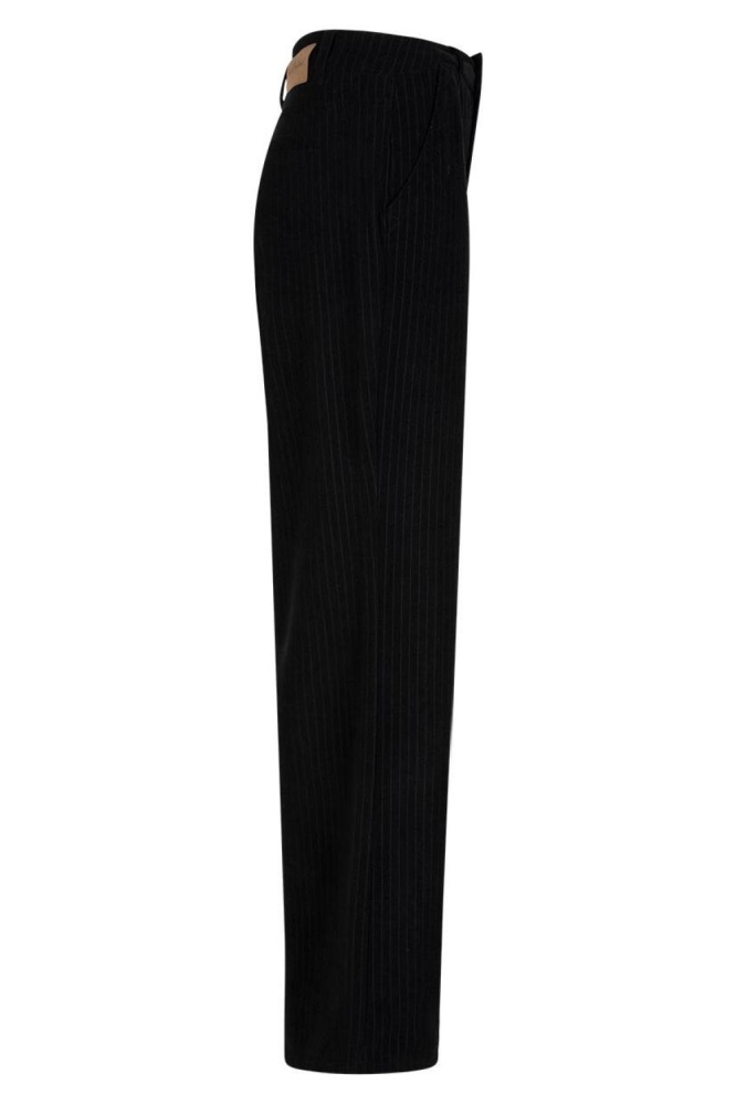 Red Button zwarte dames broek | Zijaanzicht