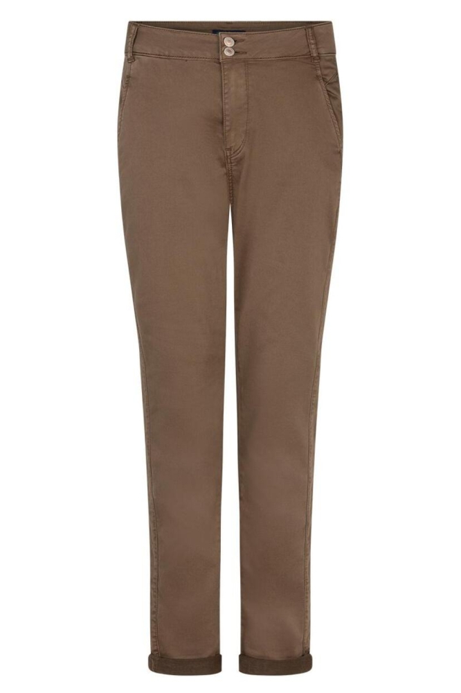 Red Button taupe dames broek | Vooraanzicht