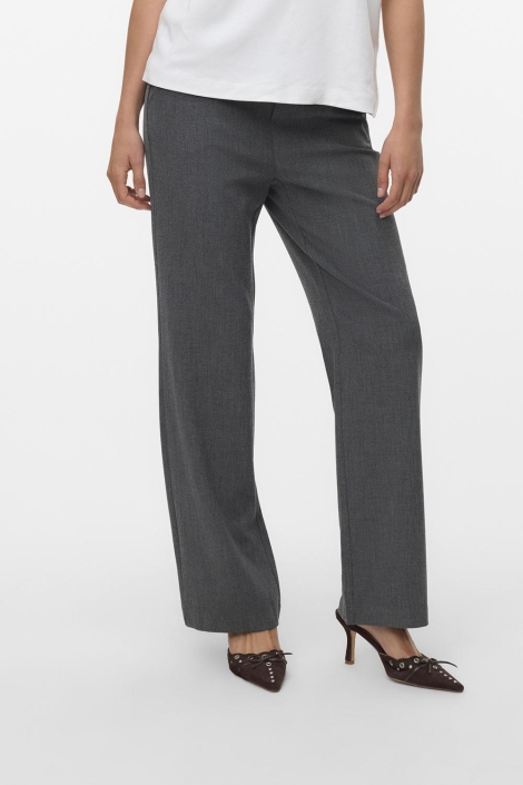 Vero Moda grijze dames broek | Model vooraanzicht