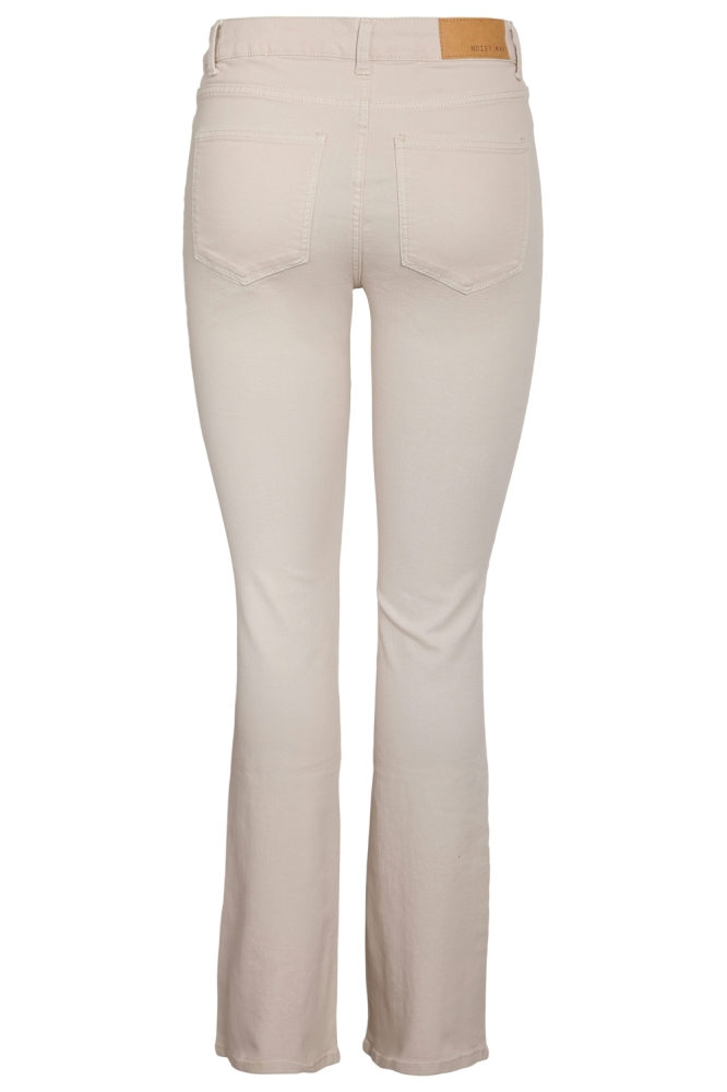 Noisy may beige dames jeans | Achteraanzicht