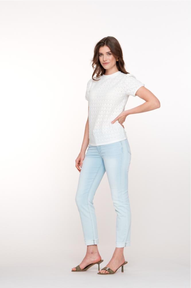 Geisha blauwe dames jeans | Model
