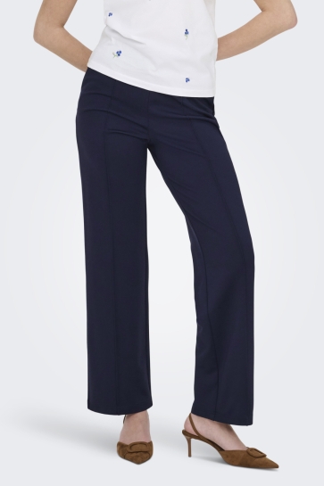 Only Broek ONLPOPTRASH-SUKI MW PANT PNT NOOS 15235076 Baritone Blue