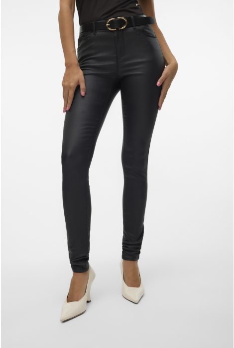 Vero Moda vmseven nw ss smooth coated pants n