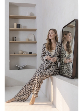 AndCo Woman Broek ANNET KELIM PA241 10850 BH Biscuit