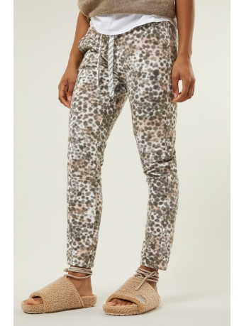 10 Days Broek CROPPED JOGGER LEOPARD 20 009 3201 1002 ECRU