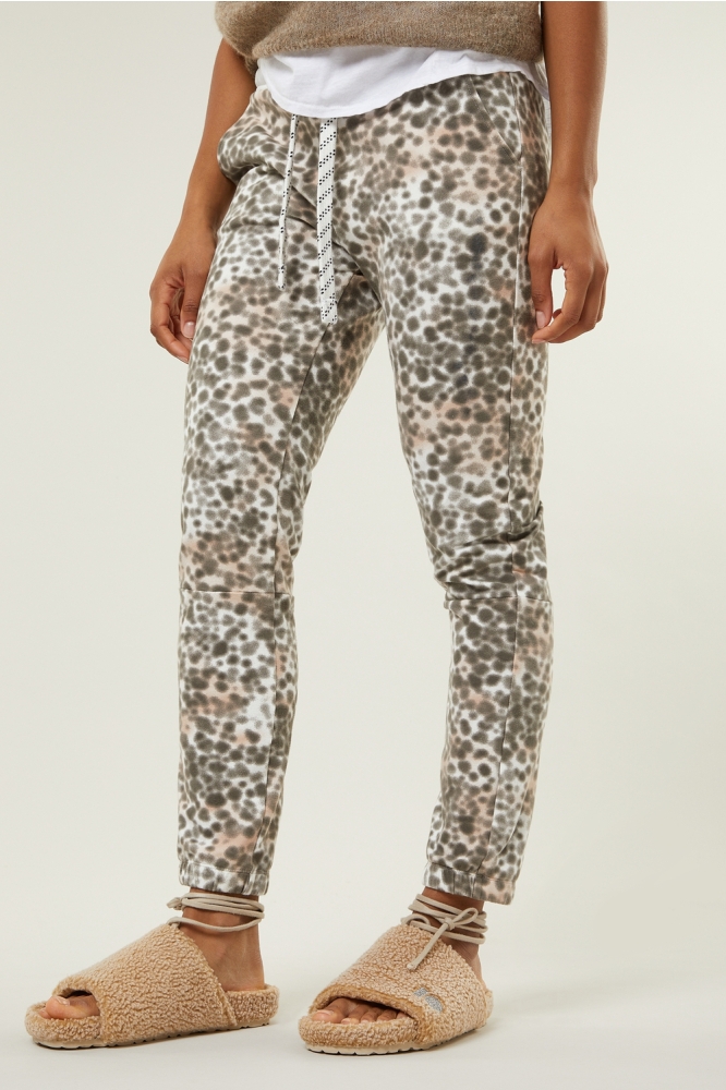CROPPED JOGGER LEOPARD 20 009 3201 1002 ECRU