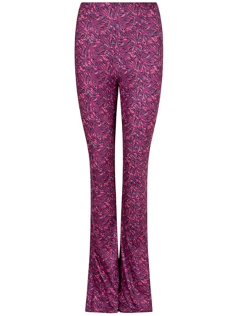Lofty Manner Broek TROUSER XENIA MW131 MIDNIGHT LEAVES
