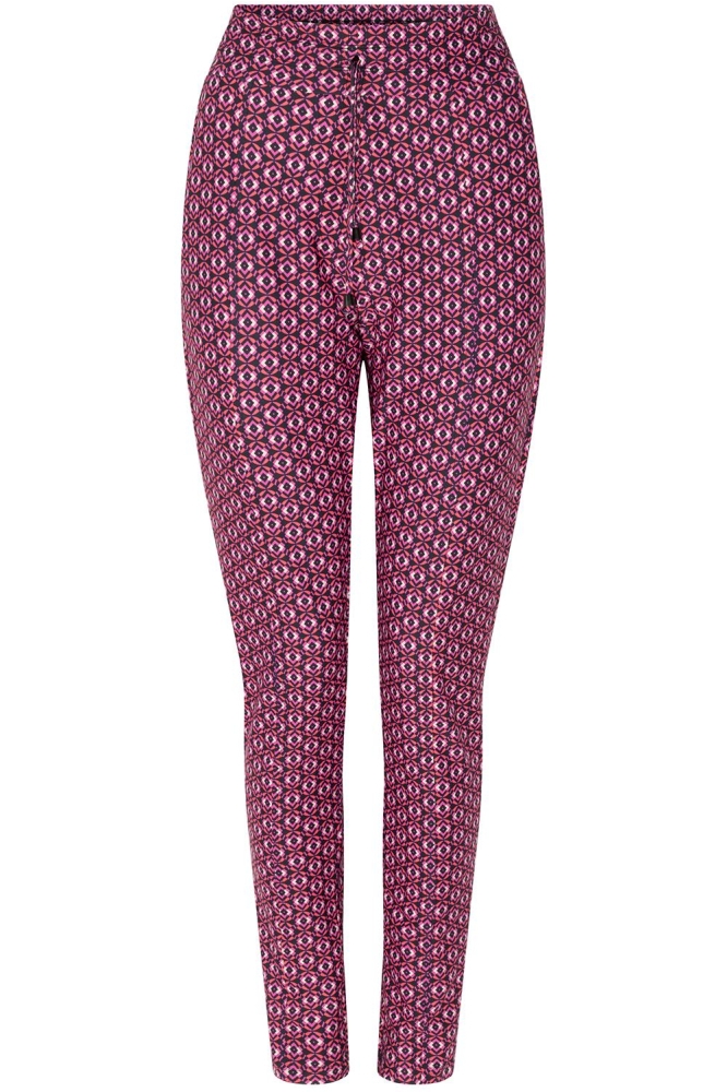 ASTRID PRINTED TRAVEL PANT 231 0008 0400 NAVY PINK