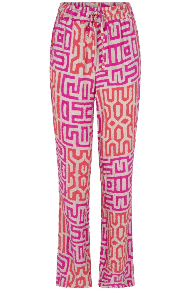 LARISSA PRINTED TROUSER 231 0007-0400 SAND PINK