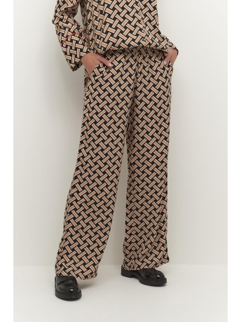 Kaffe Broek KAQUIN 10507252 103927 Black Orange Graphic Print