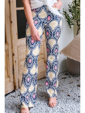 FOS Amsterdam Broek BABS IKAT SCHELP 6522 410 NAVY