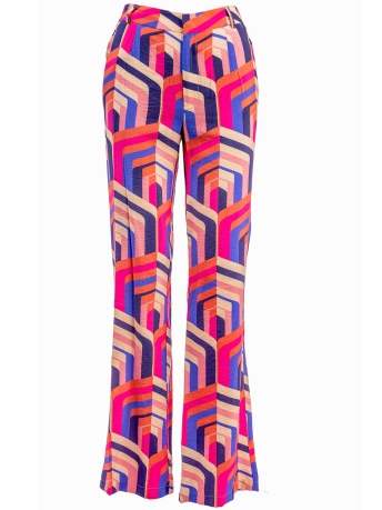I-coni-K Broek REGINA CRINCLE GRAPH 23S P181 03 401 PINK