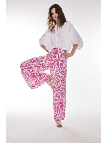 JcSophie Broek TRUST TROUSERS T9064 608 IKAT MAGENTA