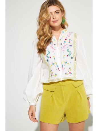 Harper & Yve Broek HOLLY SH FW23P101 600 envy green