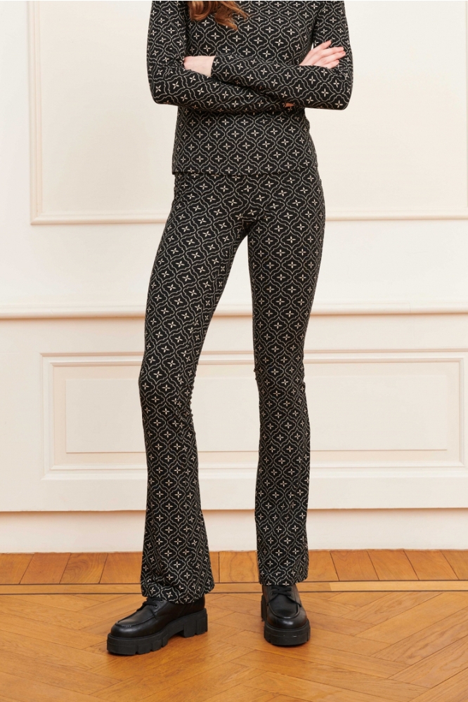 TROUSER POPPY OI32 615 black/white