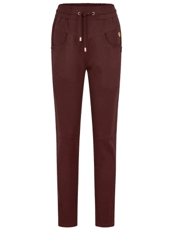 Femme9 Broek PUNTA JOGGER TIH FAKE ZIP HANA 27 BURGUNDY