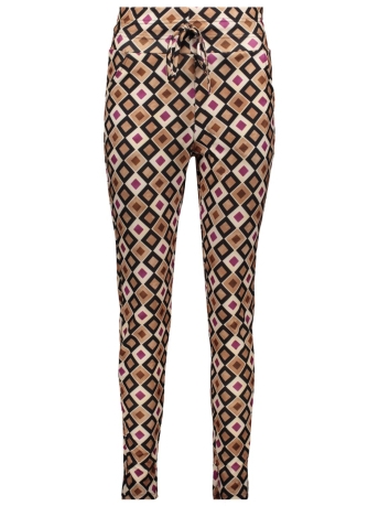 IZ NAIZ Broek BROEK TR2 3616 BLOCK FUCHSIA