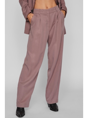 Rouge Vila Broek VIMELANA HW WF TROUSER 14088228 TWILIGHT MAUVE