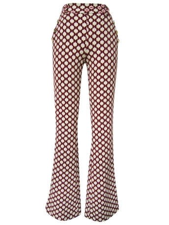 Aime Balance Broek LOES FLARED AT05 05351 119 FLAX PRINT