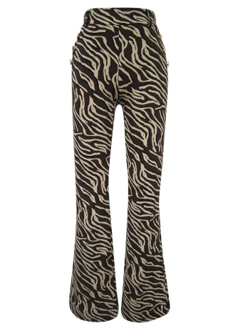 Aime Balance Broek LOES FLARED AT69 05351 119 WILDLIFE PRINT