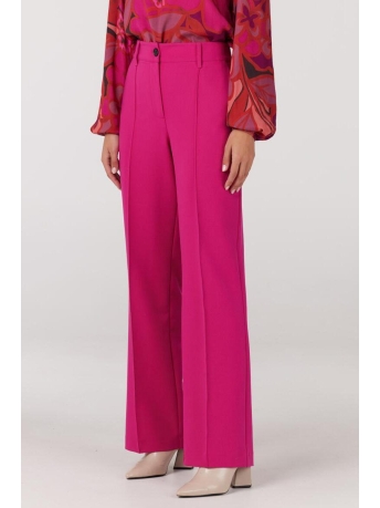 Juffrouw Jansen Broek PARIS W23 WQ417 W WIDE LONG PANTS 000345 FUCHSIA