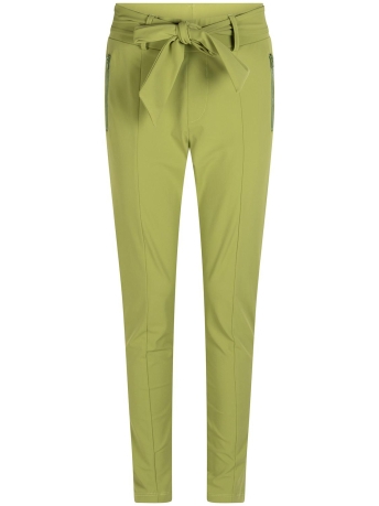 Zoso Broek VERONICA TRAVEL PANT WITH ZIPPER 234 0074 OLIVE