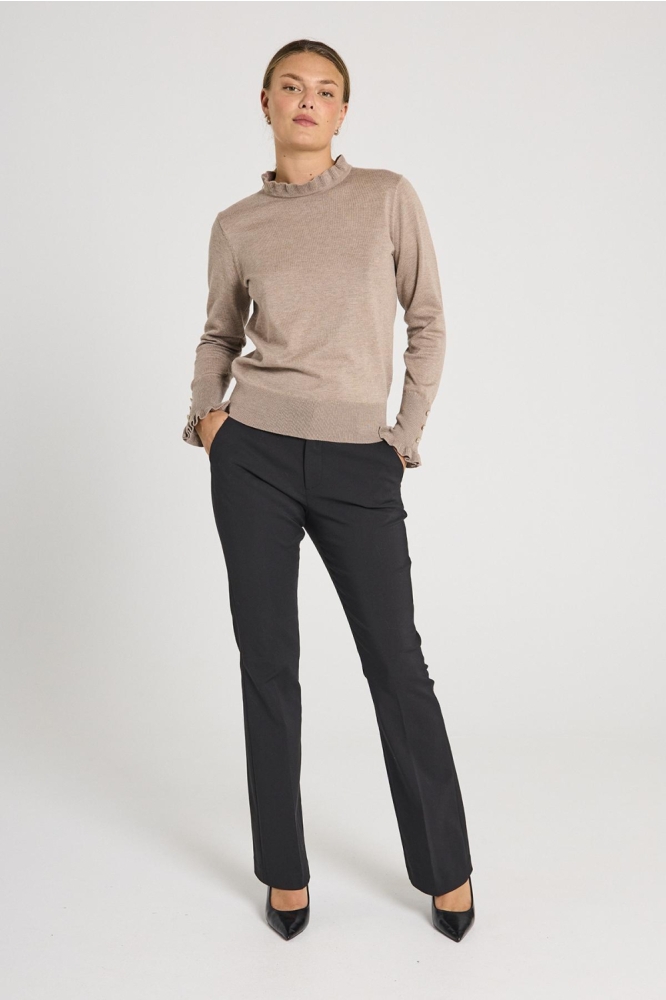 Freequent zwarte dames broek | Model