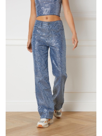 Refined Department Broek WOVEN OVERSIZED TROUSERS HANNA R2309178250 200-LIGHT BLUE