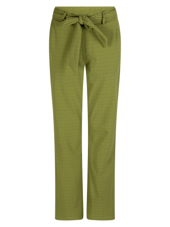 Zoso Broek SUZY PRINTED TRAVEL PANT 234 0074-0000 OLIVE BLACK
