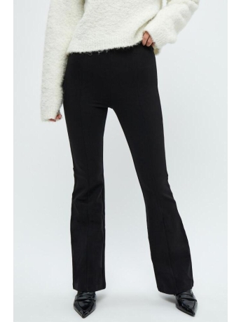 Minus Broek MARCIA HIGH W FLARED PANT MI5670 100 BLACK