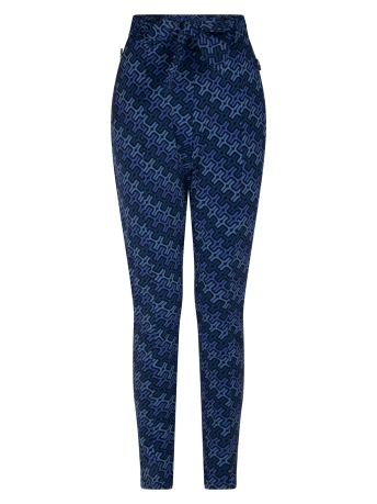 Zoso Broek AMEE PRINTED TRAVEL PANT 235 0141 BLUE/BLACK