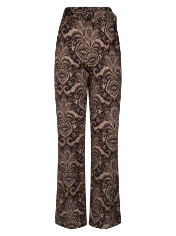 Zoso Broek ROMY PRINTED COMFY PANT 235 0142 BROWN/BLACK