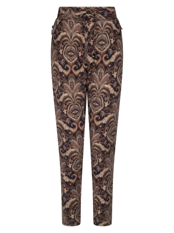 Zoso Broek VERA PRINTED COMFY PANT 235 0142 BROWN/BLACK
