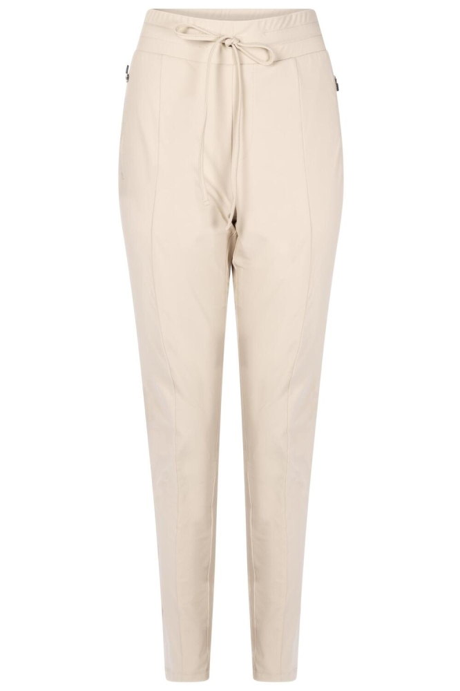 VICTORIA TRAVEL TROUSER WITH ZIPPER 241 0007 SAND