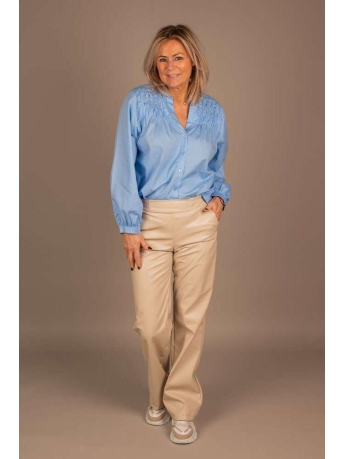 Witte nep leren broek online