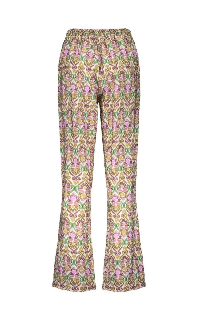 BROEK MET PRINT 41400 20 Purple/Sand combi