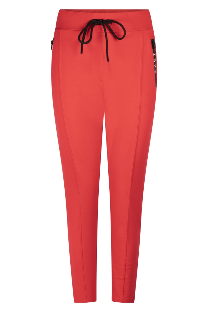 HOPE SPORTY TROUSER WITH TECHZIPPER 241 0019 RED