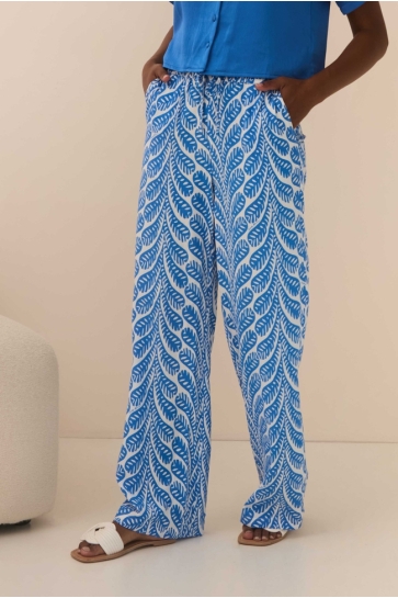 Lofty Manner Broek TROUSER SOFIA QC34 1 808 lofty leaves print