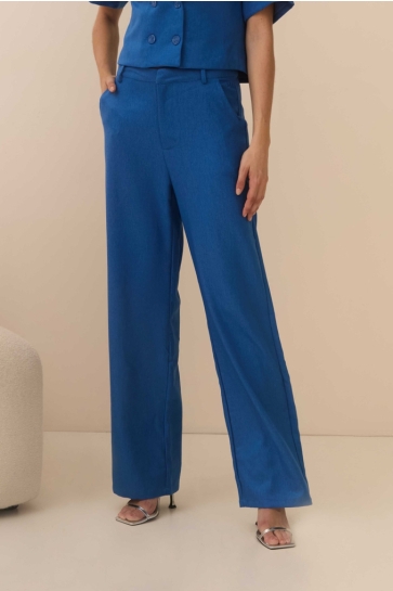 Lofty Manner Broek TROUSER DAFNE QC35 400 blue
