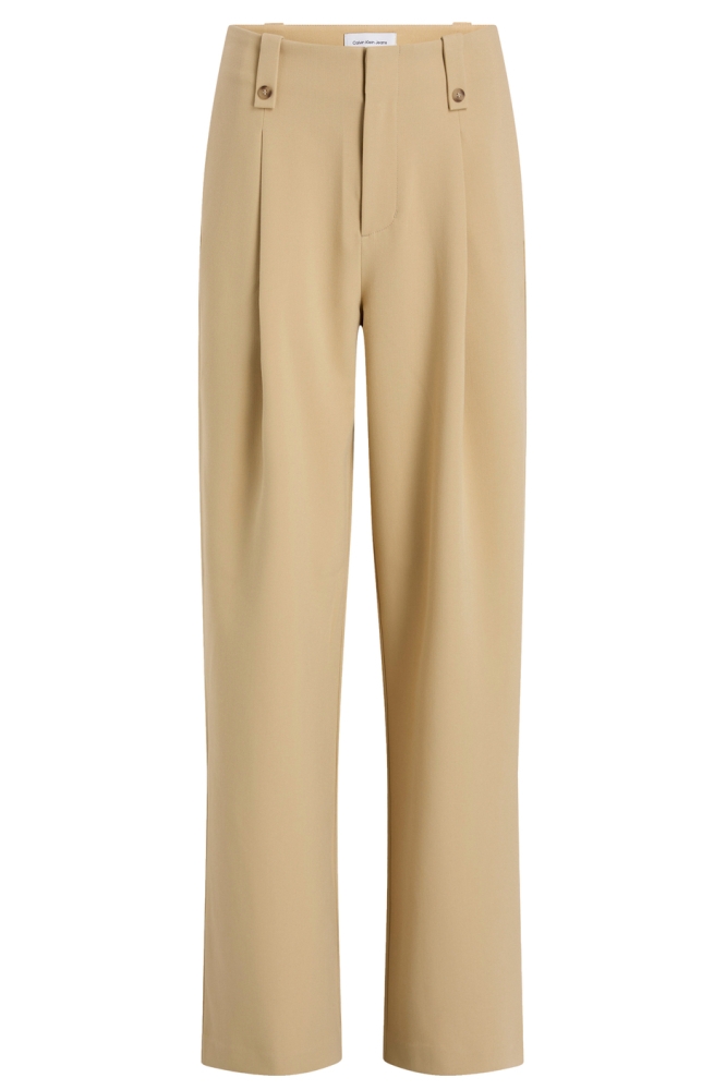 Calvin Klein camel dames broek | Vooraanzicht