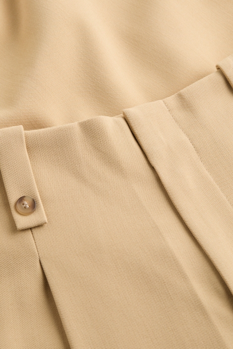 Calvin Klein camel dames broek | Close up