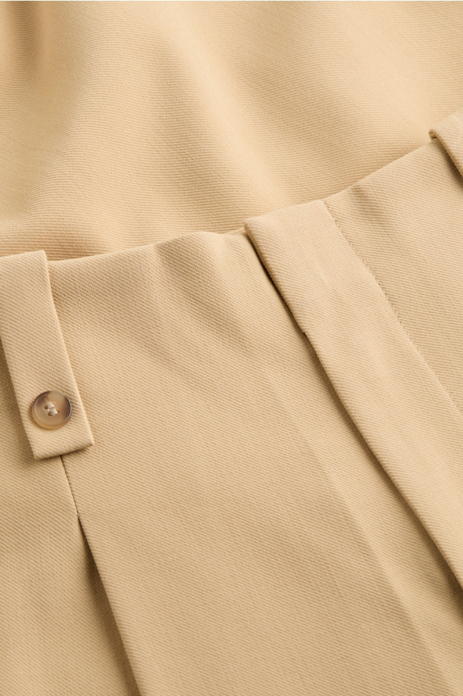 Calvin Klein camel dames broek | Close up
