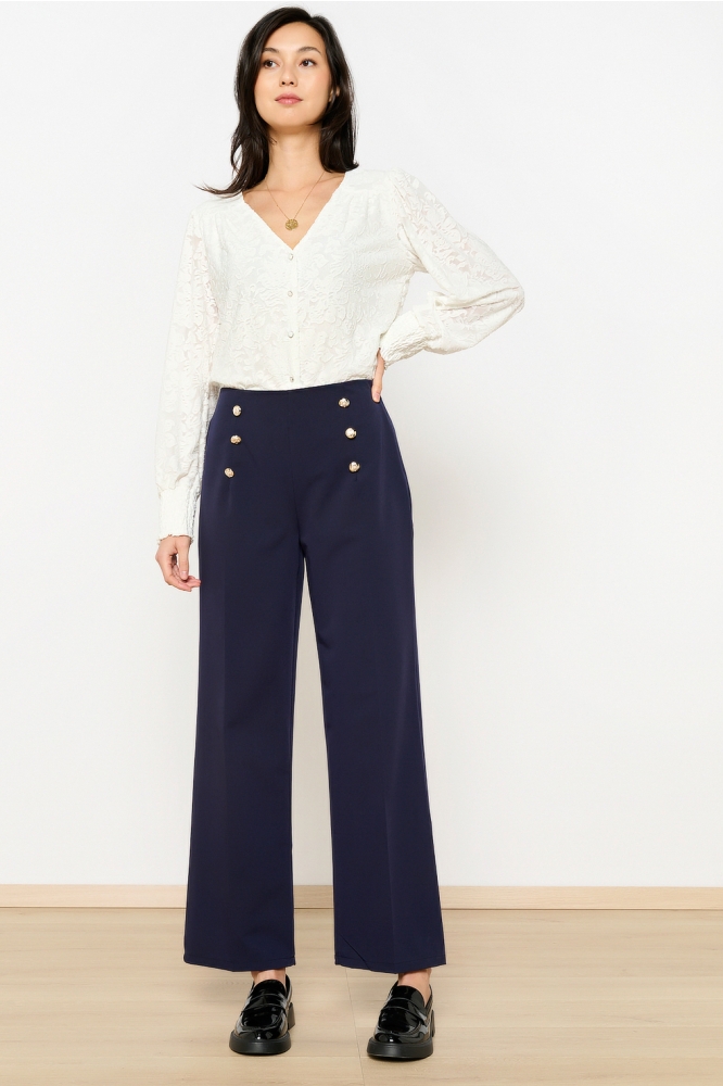 LolaLiza blauwe dames broek | Model