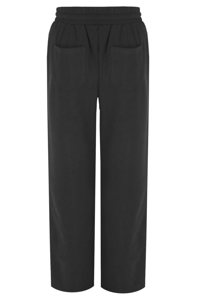 C&S The Label zwarte dames broek | Achteraanzicht