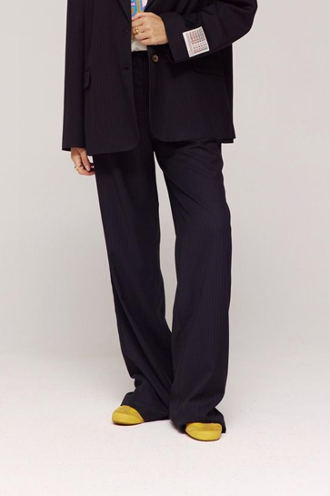 Harper & Yve FREDERIQUE PA AW25N103 1264 STIPE BLACK VINTAGE BLUE