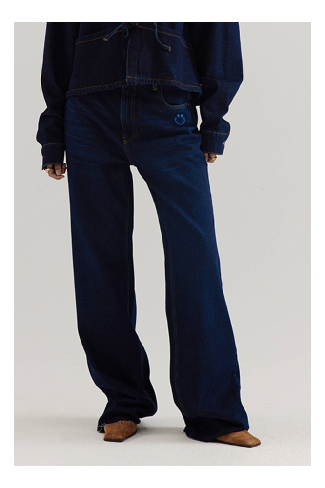Harper & Yve blauwe dames jeans | Model vooraanzicht