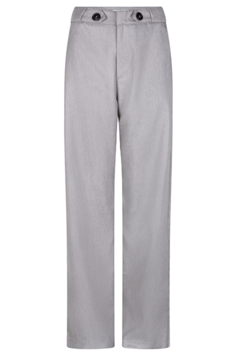 Lofty Manner grijze dames broek | Vooraanzicht
